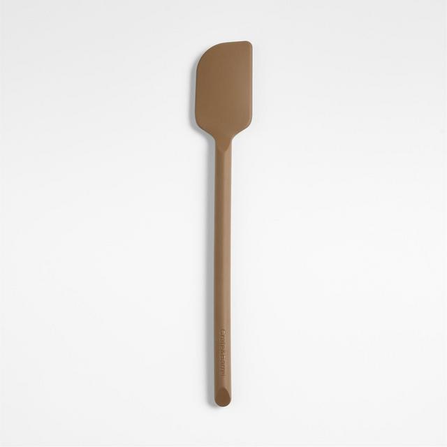 Crate & Barrel Mushroom Brown Silicone Scraper Spatula