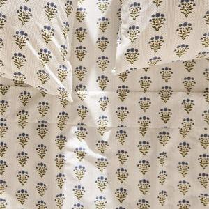 Organic Cotton Percale Printed Sheet Set- Queen size