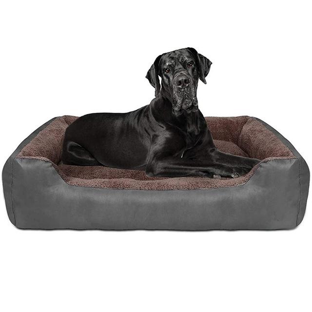 CLOUDZONE Dog Beds for Large Dogs, Large Dog Bed Machine Washable Rectangle Breathable Soft Padding with Nonskid Bottom Pet Bed for Medium and Large Dogs or Multiple