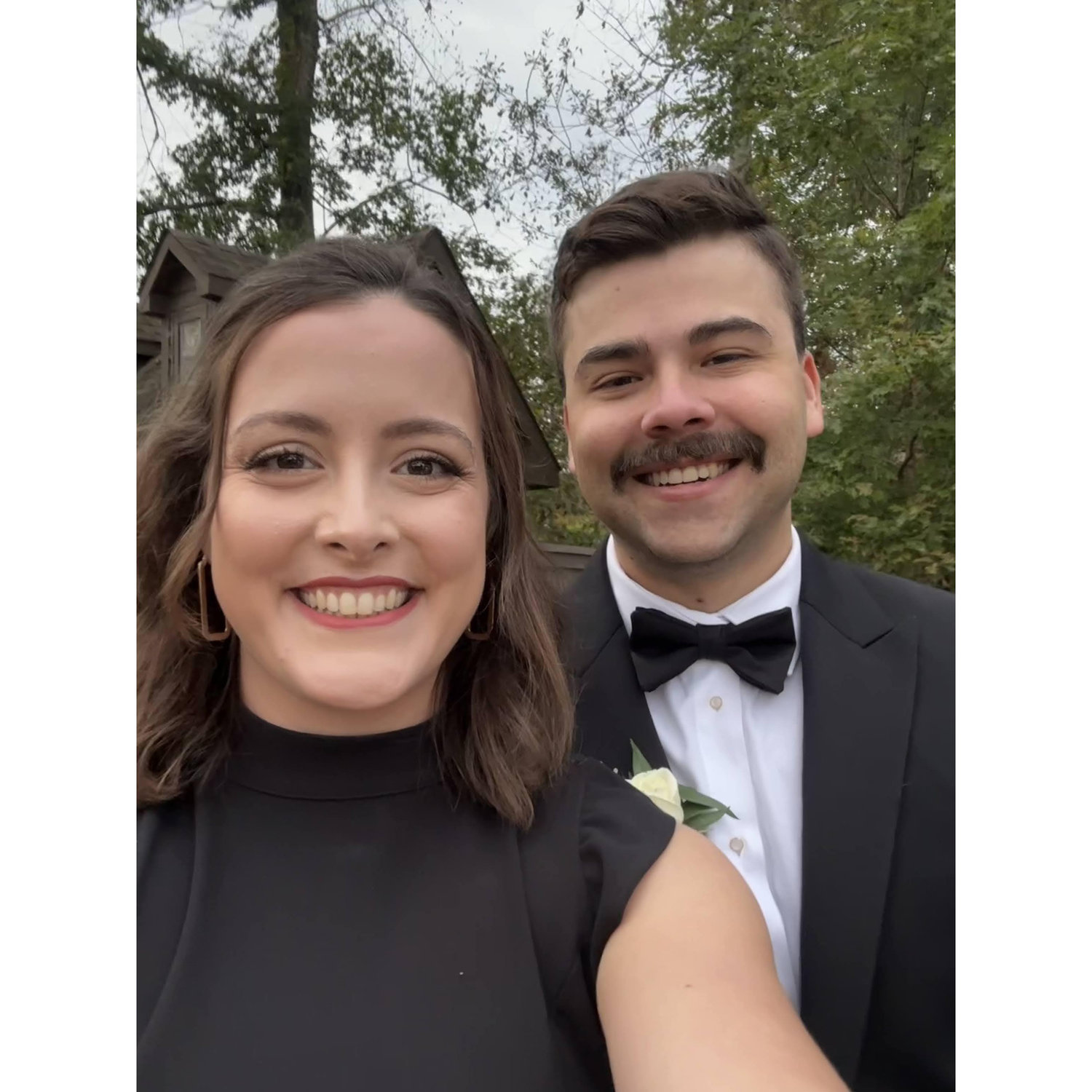 A selfie from Henry and Kenadi's wedding in 2024!