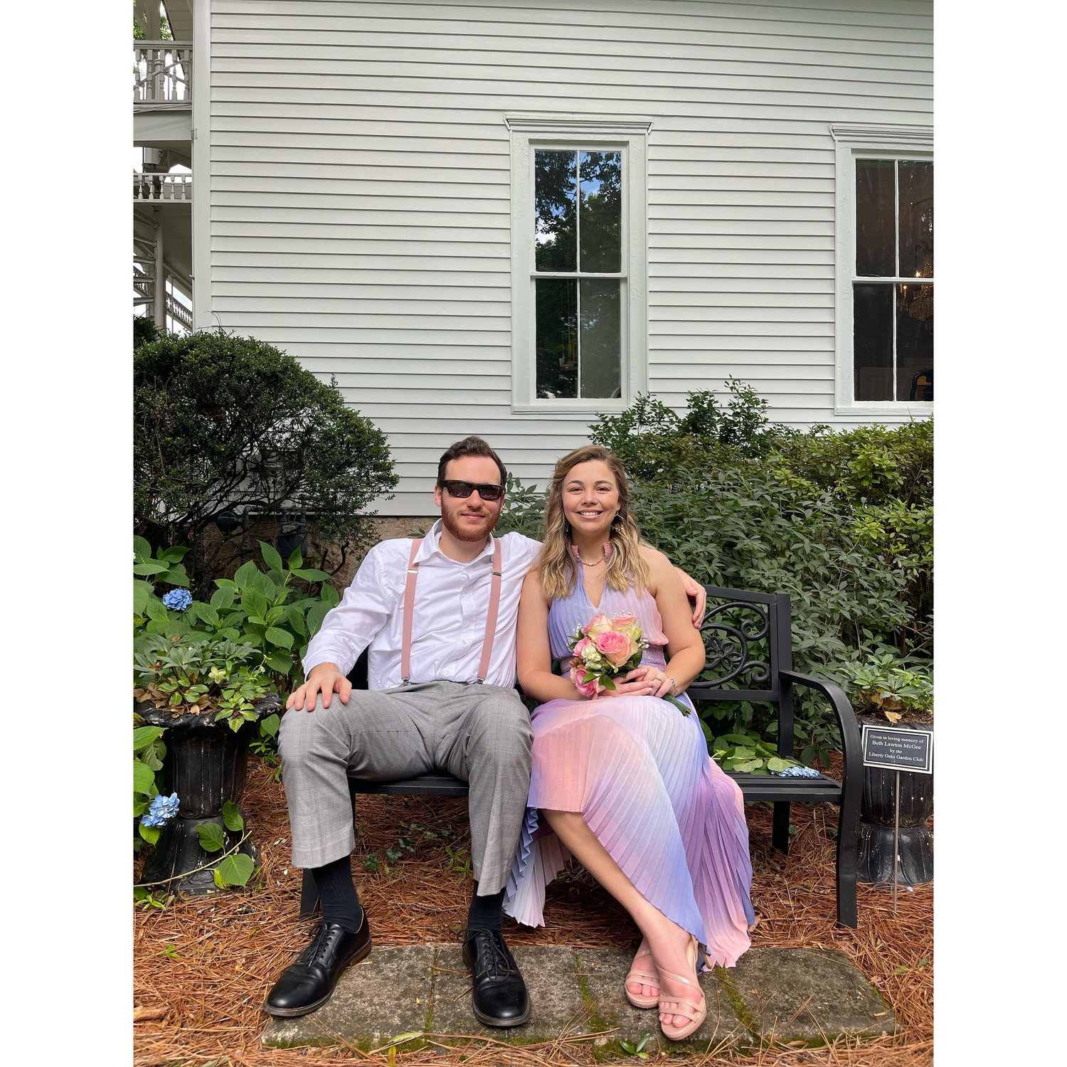 Celebrating a wedding in May 2024.