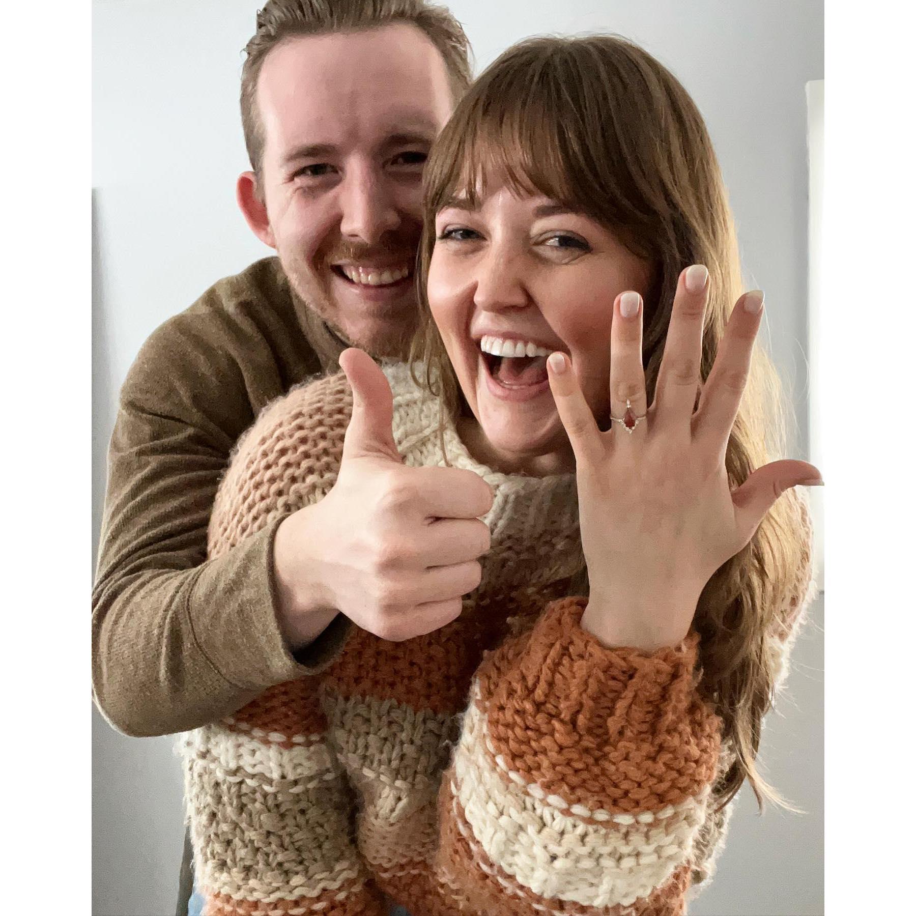 Celebrating our engagement in January 2023!