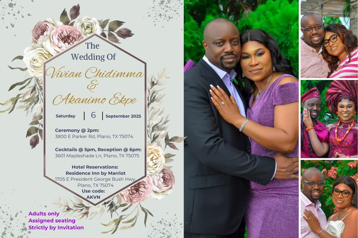 The Wedding Website of Vivian Domorji and Akanimo Udoh