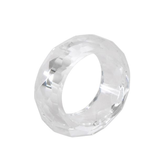 Saro Lifestyle Crystal Napkin Ring, Set of 4