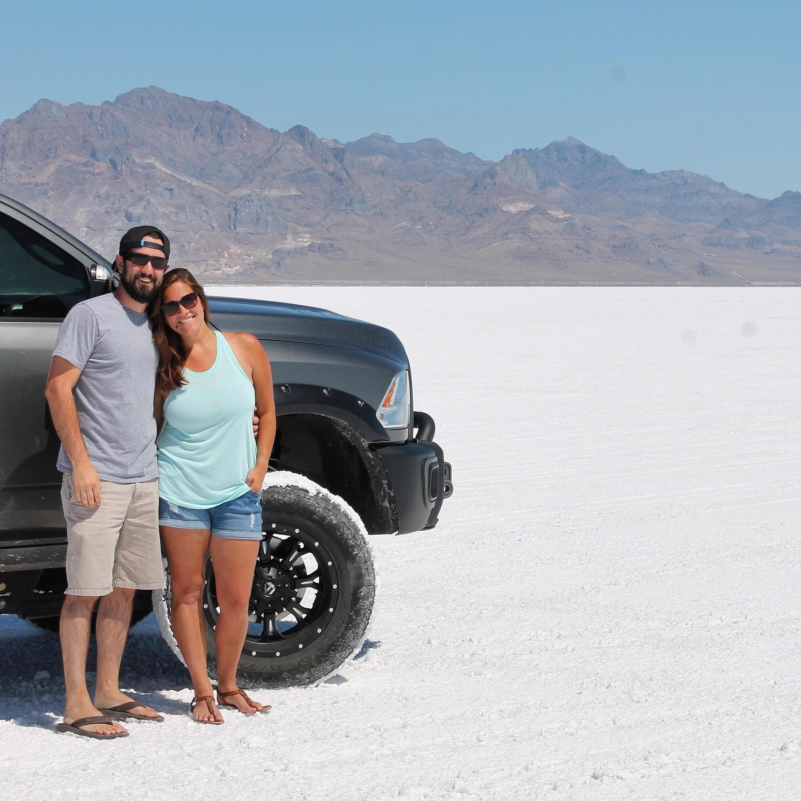 Bonneville Salt Flats -- that's all SALT!