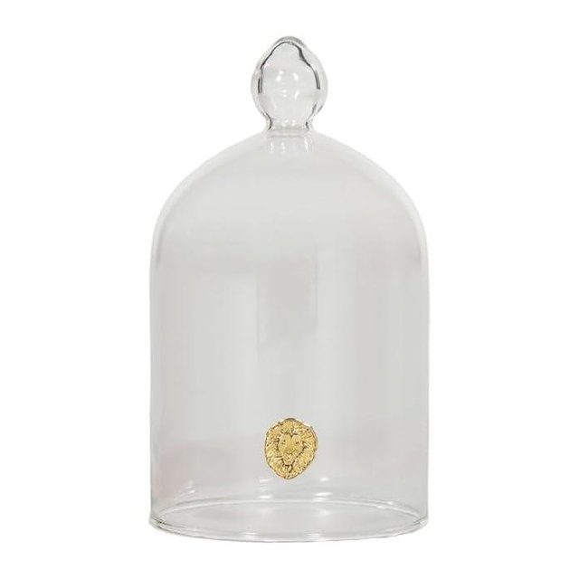 Alice Lane Glass Cloche – Clear Glass Dome Display Case for Home Decor, Centerpieces, Candles, Keepsakes & Collectibles – Elegant Decorative Cloche Dome for Table, Mantel, or Bookshelf | Salt