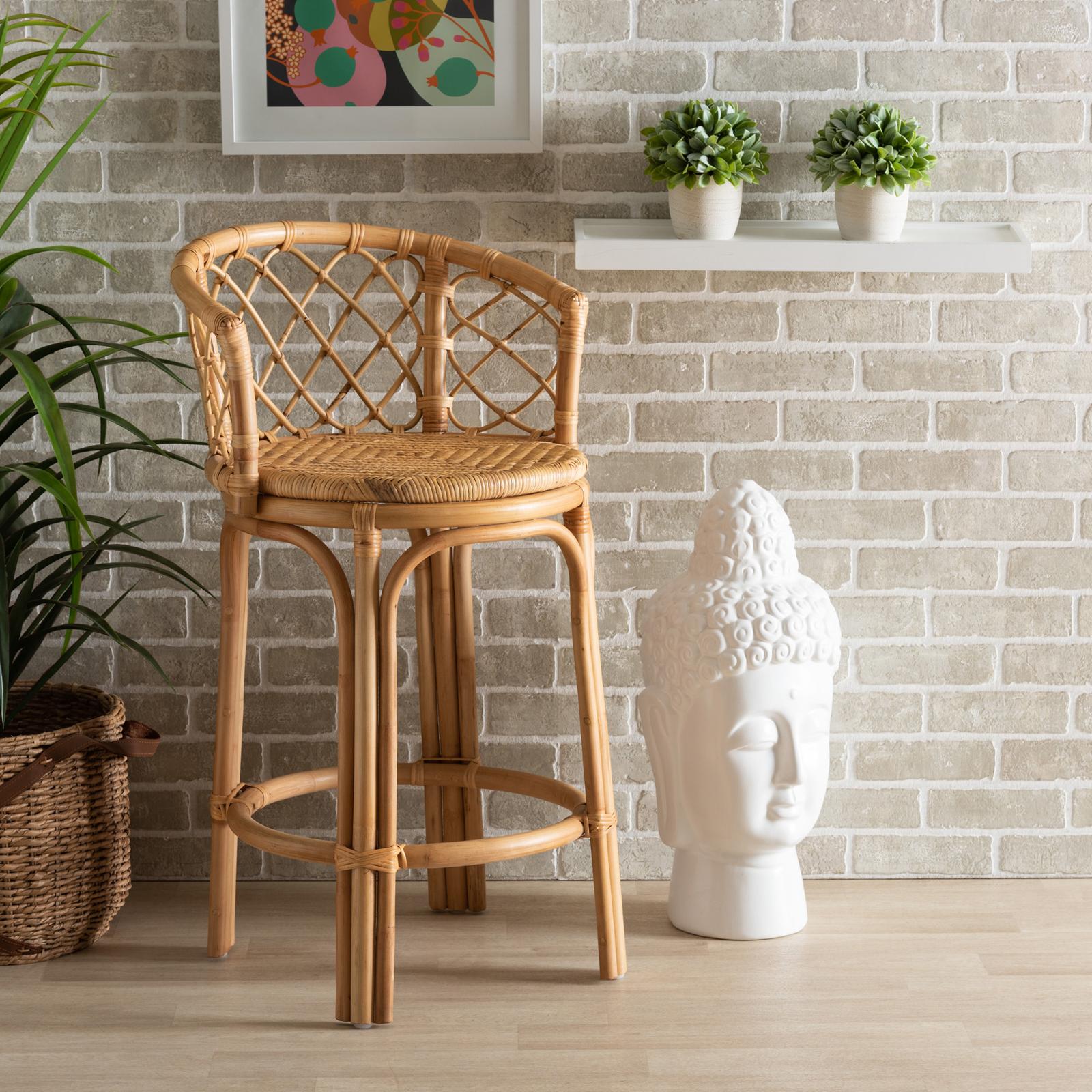 Baxton Studio, Orchard Modern Bohemian Counter Stool | Zola