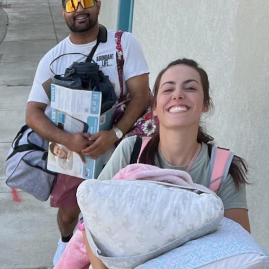 Even before we started dating, he was serving me by helping me carry my stuff into the church for a weekend mission’s retreat.
