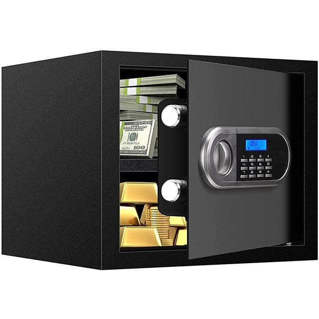 Home Safe Fireproof Waterproof, Digital Security Safe Box with Combination Lock and Removable Shelf, Fireproof Document Safe for Home Money Firearm Medicines (25MD-6)