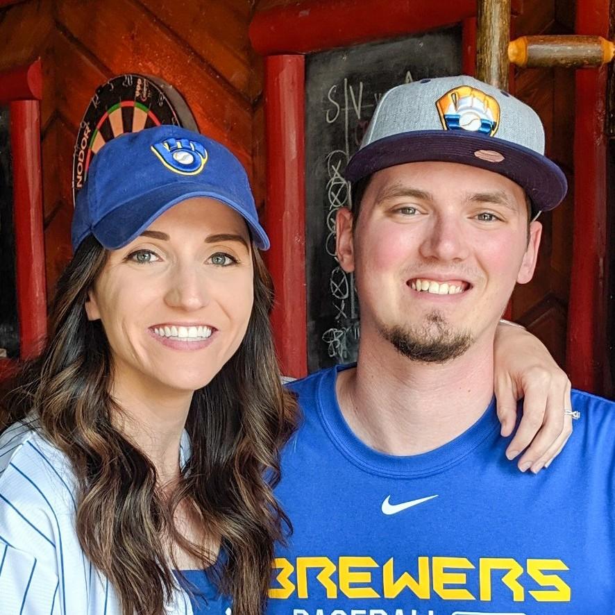 We LOVE going to Brewer's games together and with family. Go Brew Crew!