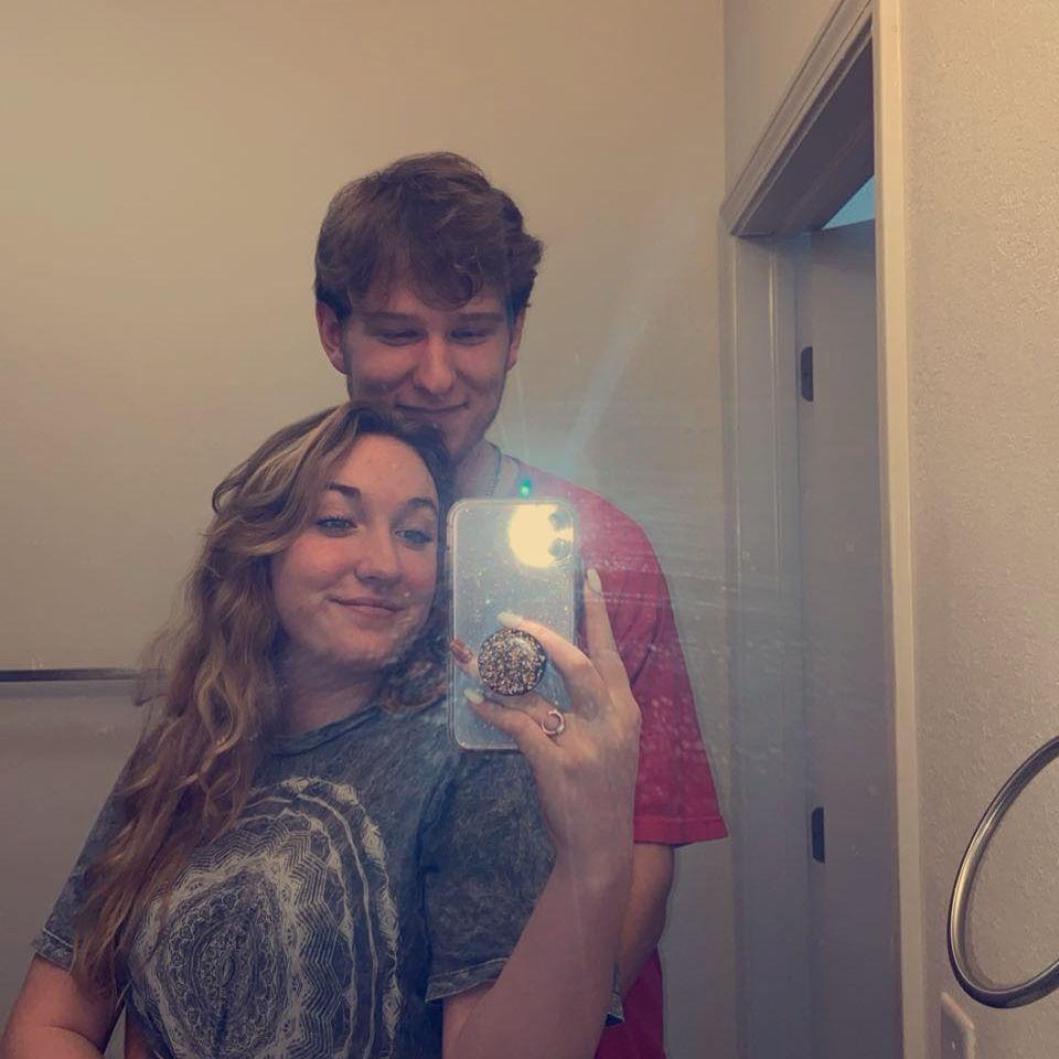 Classic mirror selfie in Josh's Charlotte apartment, 2021