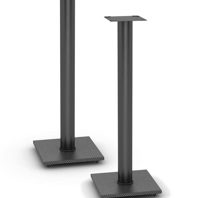 Atlantic Speaker Stands for Bookshelf Speakers up to 20 lbs - Pair (Black)