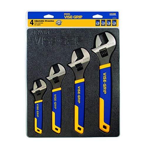 IRWIN VISE-GRIP Adjustable Wrench Set, 4 Piece, 2078706