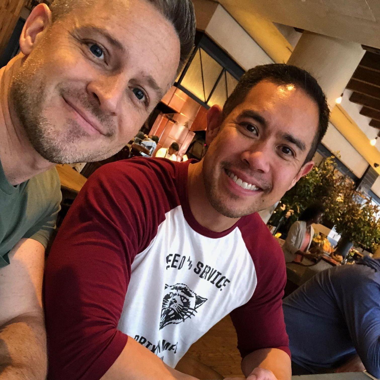 This was taken in NYC, when Dennis and Greg made it "official".
