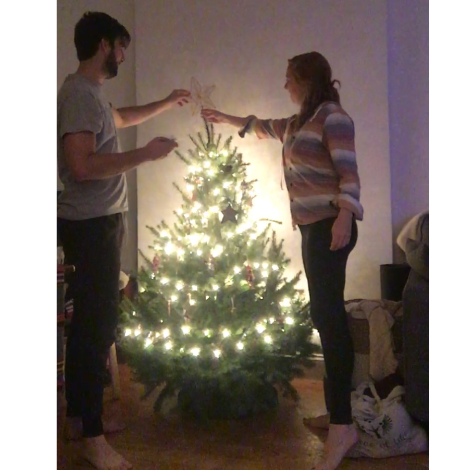 Our first tiny Christmas tree