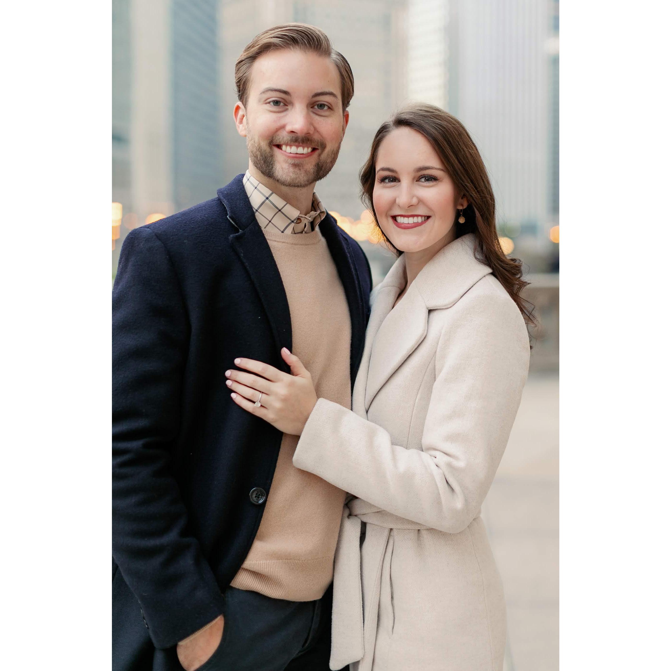 Engagement shoot in Chicago