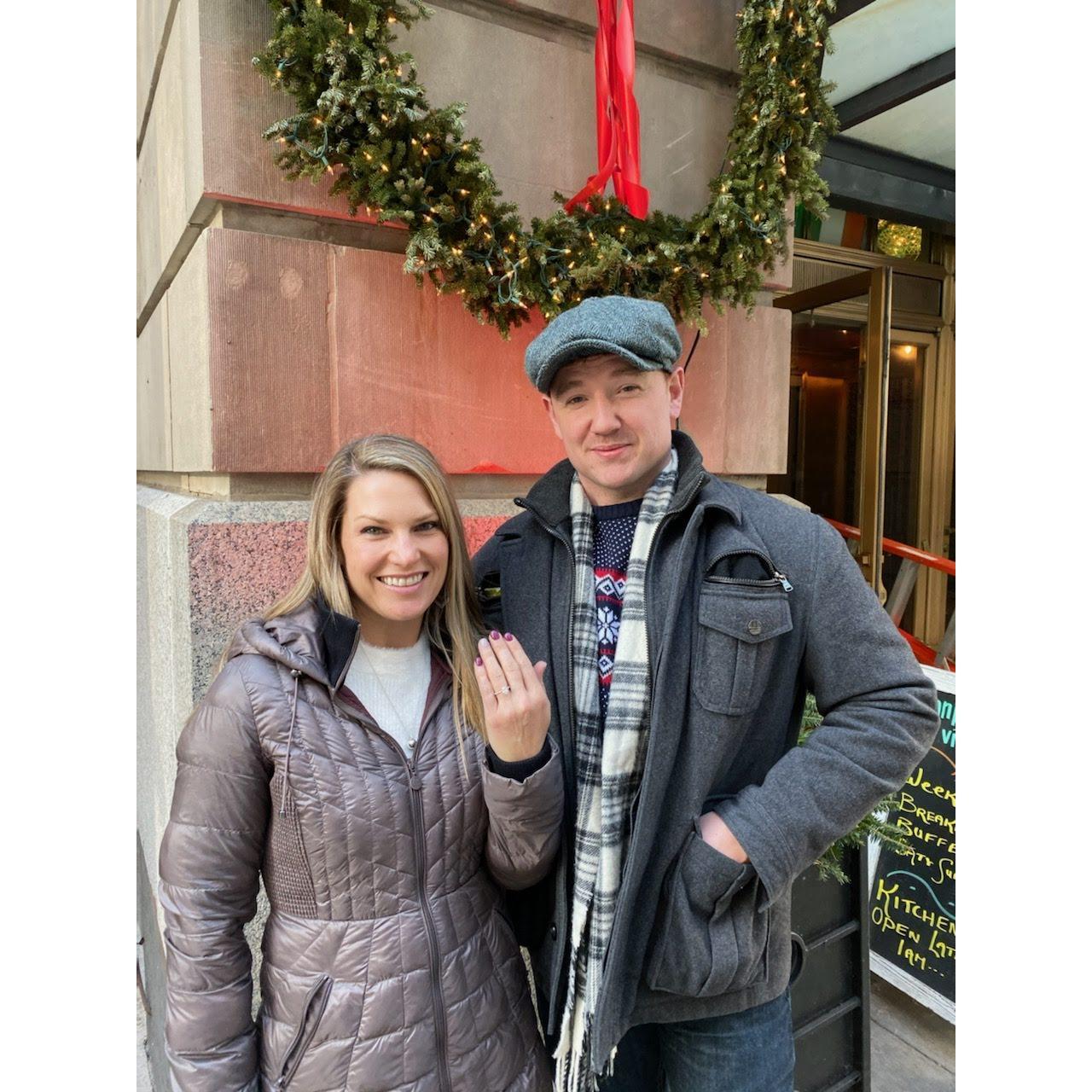 Celebration drinks and appies at Emerald Loop 12/21/19
