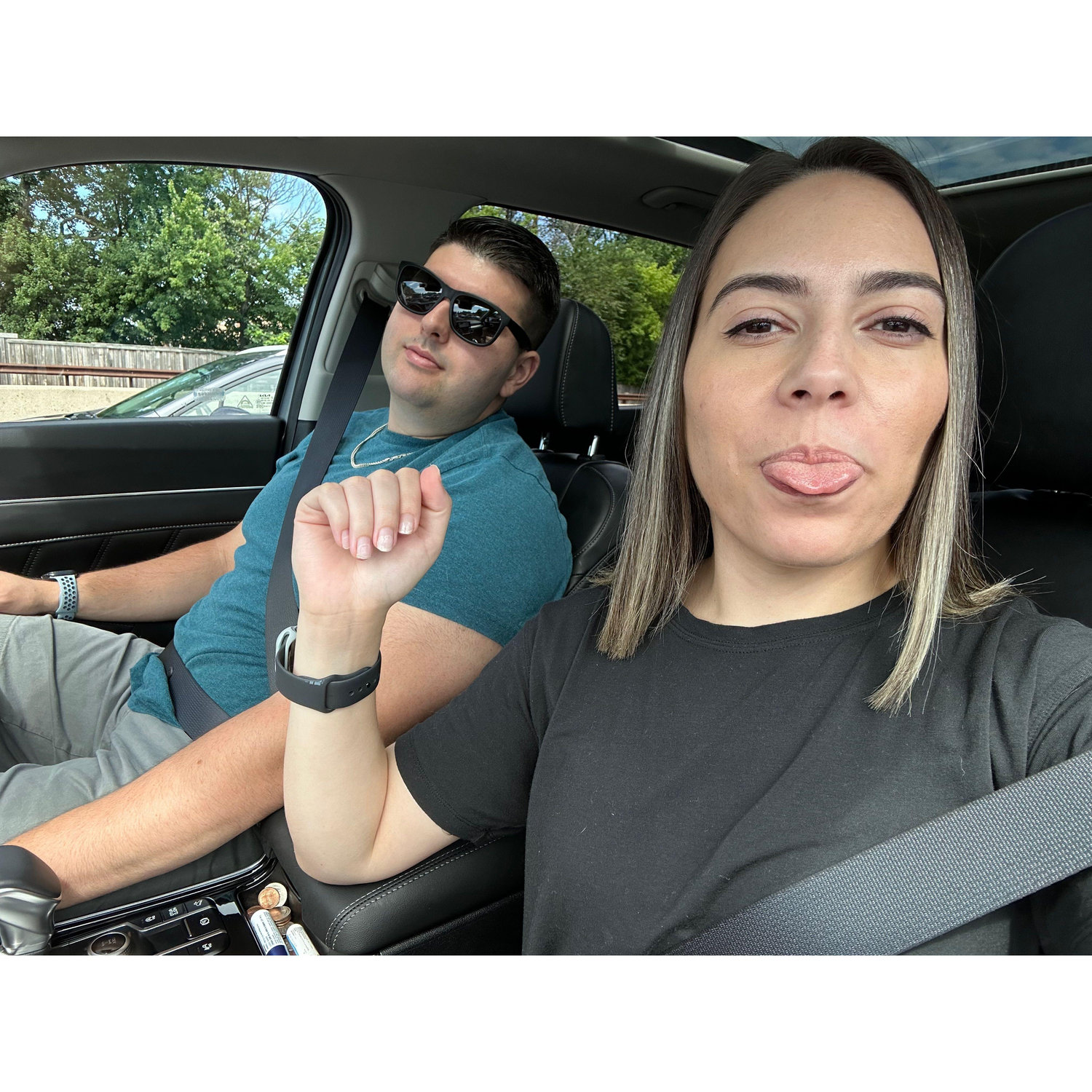 Road trip! Boston, here we come!!
As you can tell, Nick clearly enjoys a road trip with Britt (: