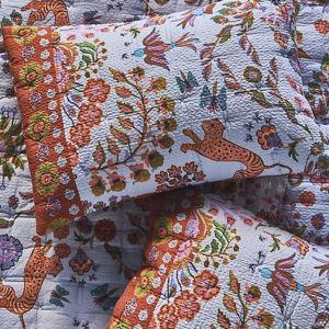 The Printed Textured Cotton Pillow Shams, Set of 2