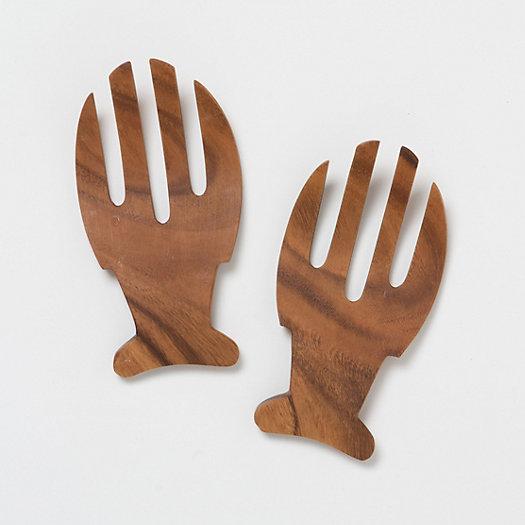 Terrain Polished Acacia Salad Servers