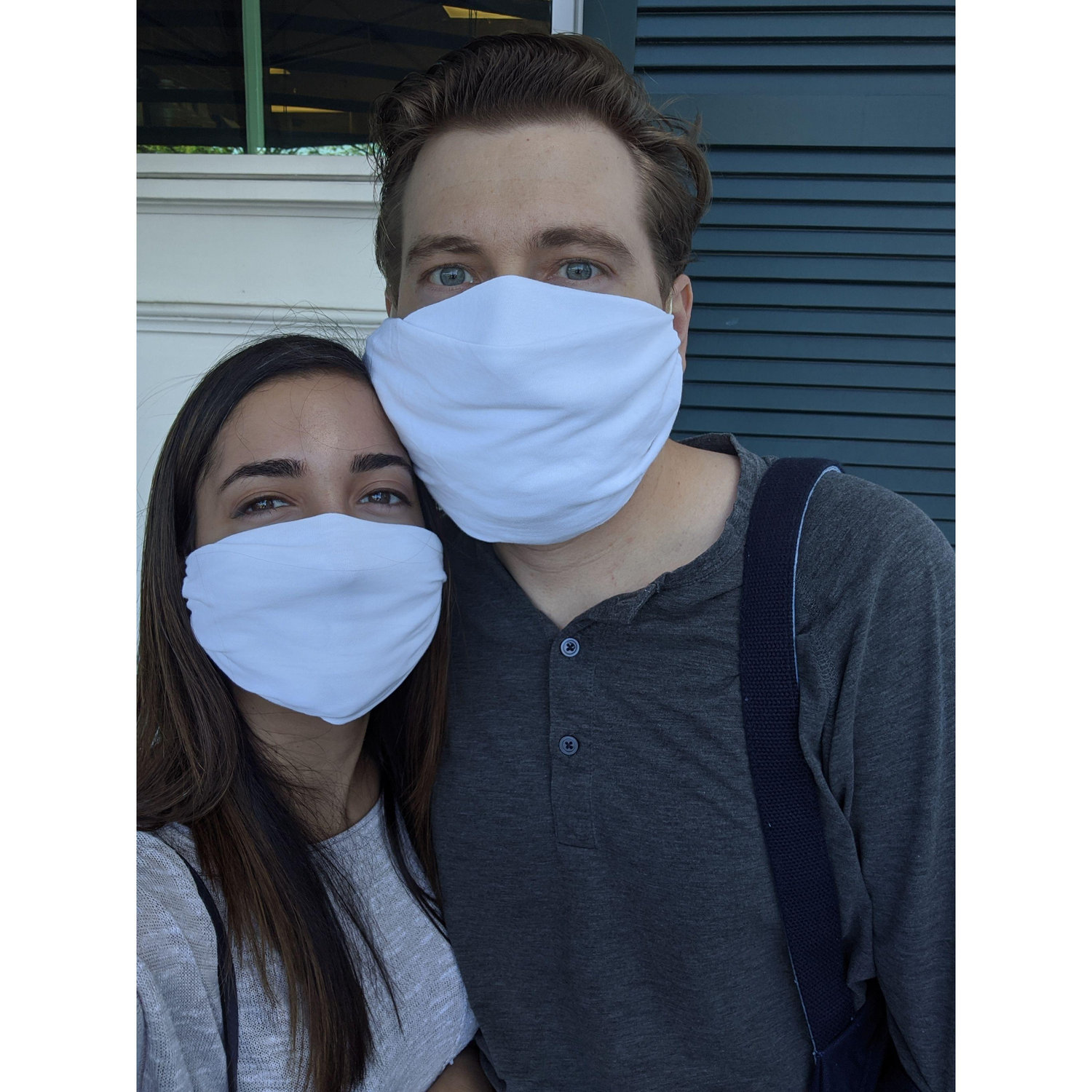 Our first homemade COVID masks