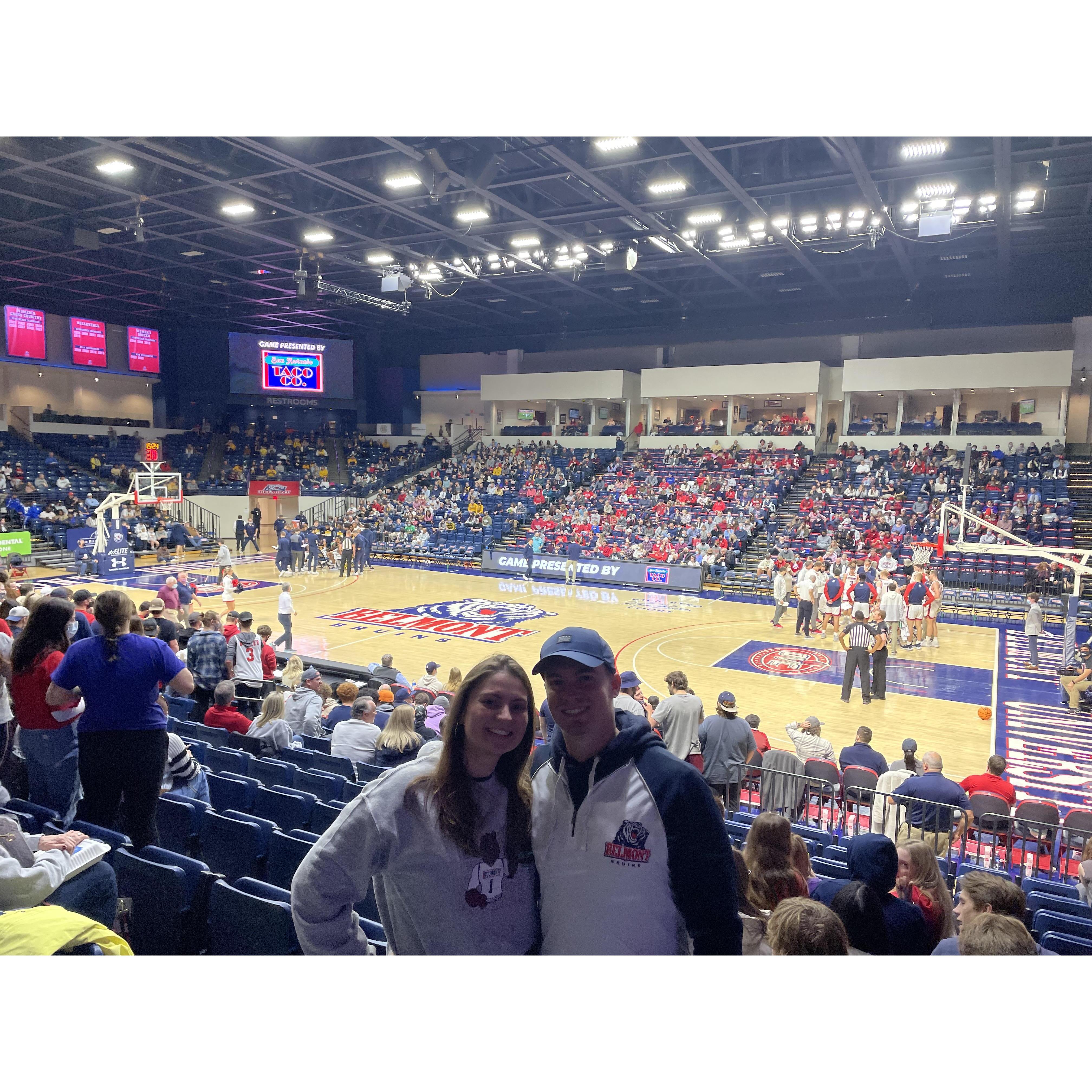 Cheering on our Belmont Bruins! - Nashville, TN - January, 2022