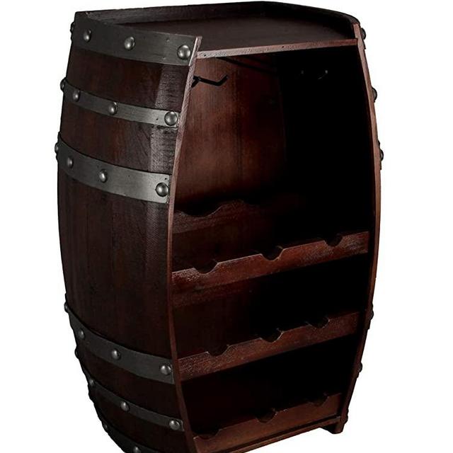 Crestview Collection CVTFR1009 Wine Barrel Accessories, Brown, 11.25"L x 18.25"W x 24"H