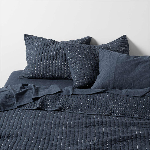 Cozysoft Organic Jersey Midnight Navy Full/Queen Quilt