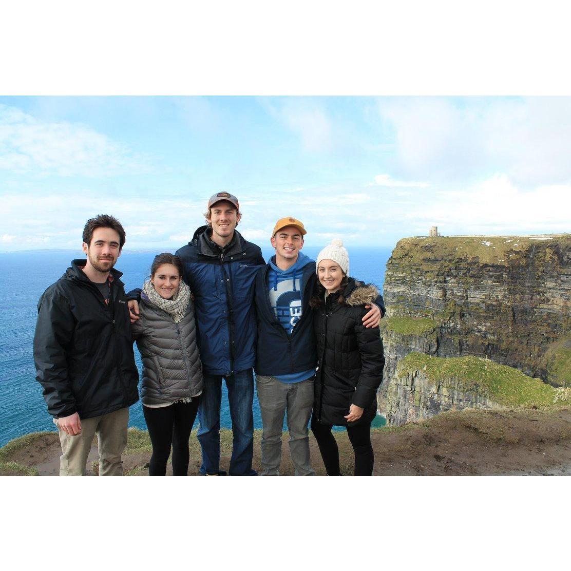 Visiting Aaron during study abroad in Ireland