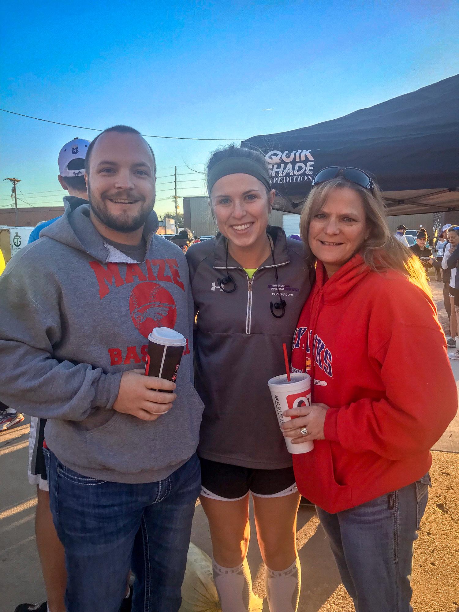 Katie’s second half marathon, the Air Capital Classic, in October 2018.