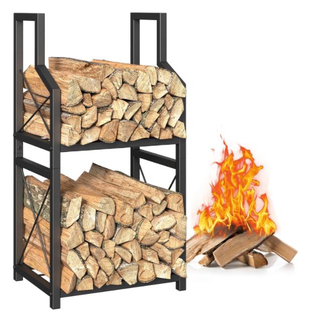 Small Firewood Rack Holder for Indoor Fireplace