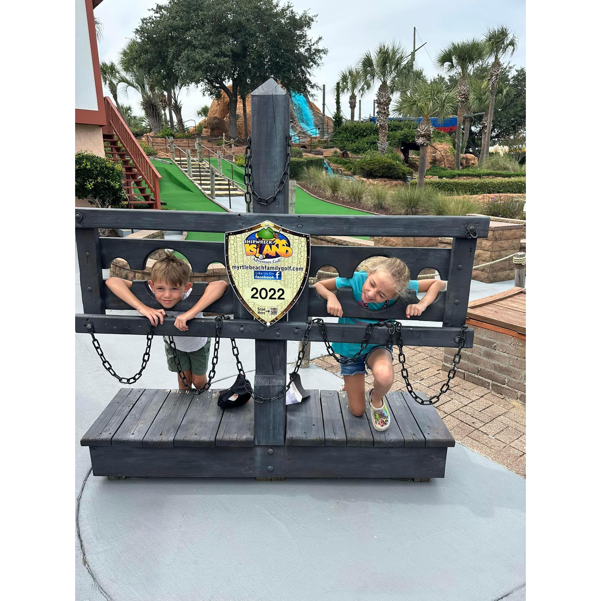 Kids following our lead!