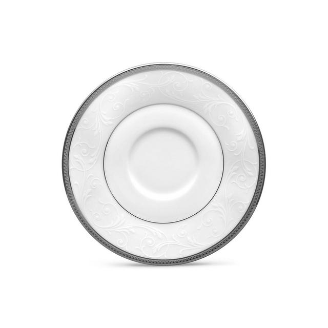 Noritake Regina Platinum Saucer, 6"
