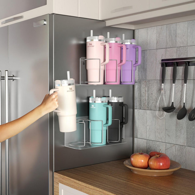 Sorbus Storage Cup Holder Organizer for 20oz 30oz 40oz Cups, Tumblers, and Water Bottles