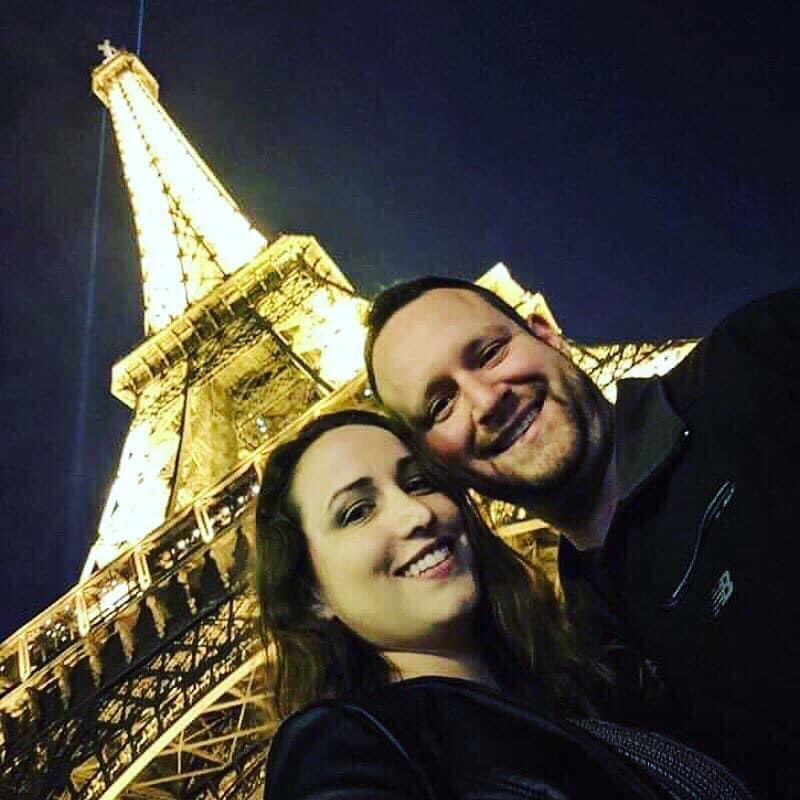 After getting to the top of the Eiffel tower, we were delighted by an amazing light show- although it was rainy at times!