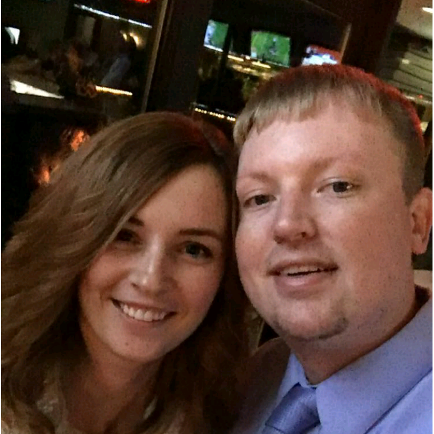 Our first photo as a couple!