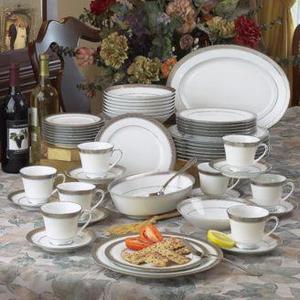 Noritake - Crestwood Platinum 50-Pc. Set, Service for 8