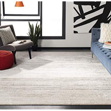 Safavieh Adirondack Collection ADR113B Ivory and Silver Modern Abstract Area Rug (8' x 10')