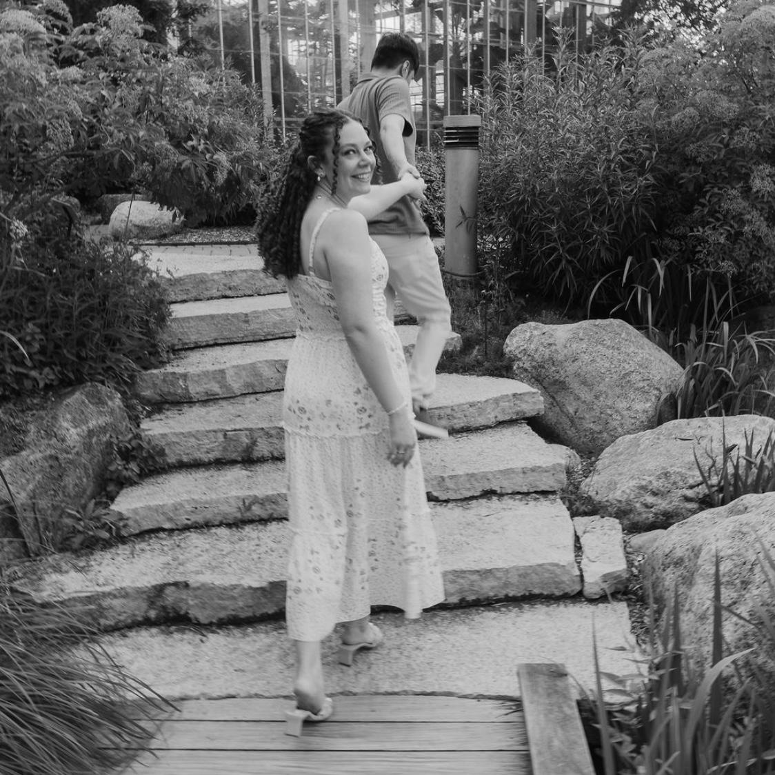 Engagement shoot at Nicholas Conservatory