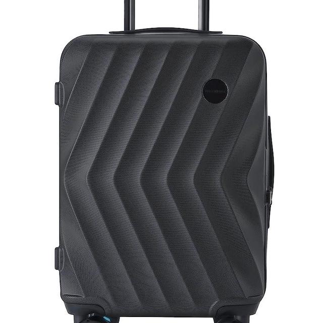 BAGSMART Carry On Luggage, PC Hardside Suitcase Airline Approved, 20 Inch Carryon Luggage with Spinner Wheels, Travel Luggage Hard Shell Lightweight Rolling Suitcases for Men Women,Black
