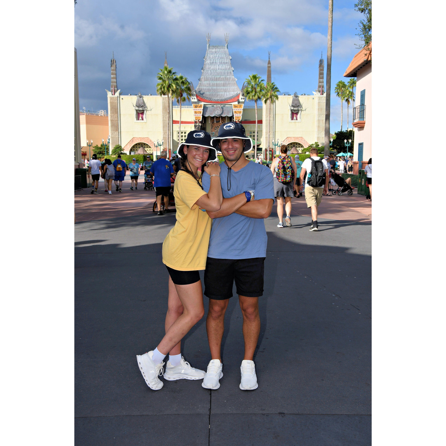 The couple met at Penn State in 2017. (Disney 2024)
