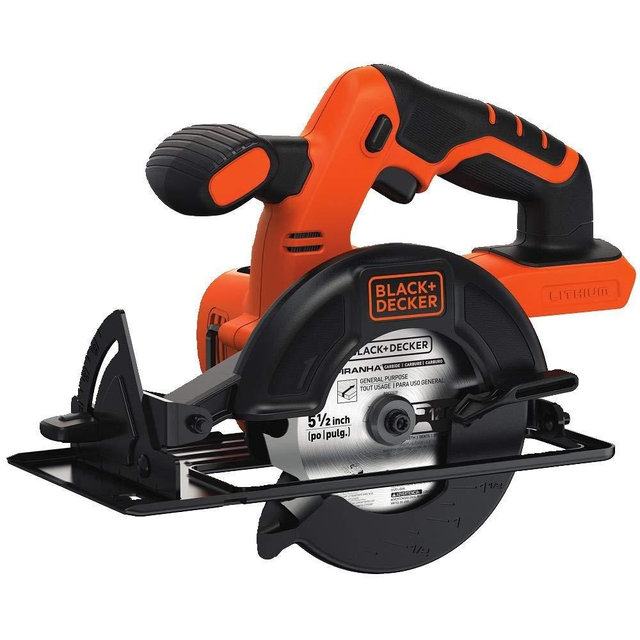 BLACK+DECKER 20V MAX 5-1/2-Inch Cordless Circular Saw, Tool Only (BDCCS20B)