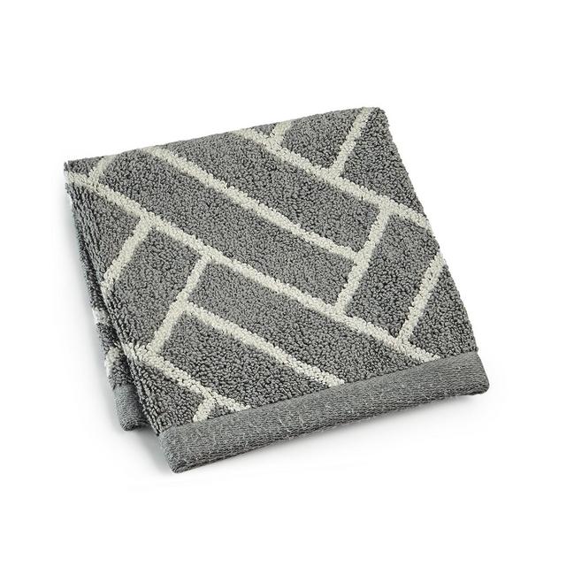Hotel Collection Block Geo Cotton 13" x 13" Wash Towel, Created for Macy's