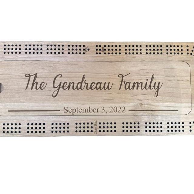 Custom Cribbage Board with Storage (Alder)