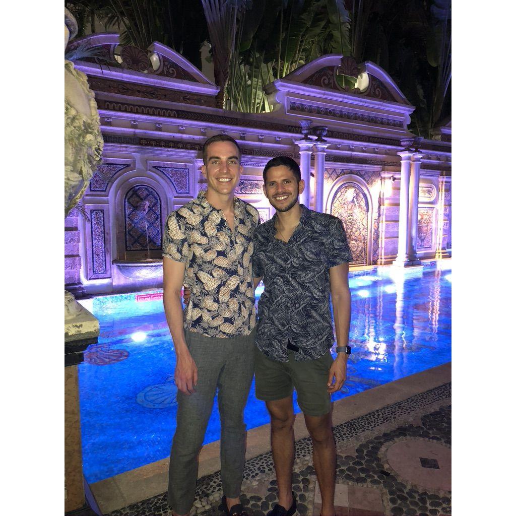 Dinner at the Versace Mansion in Miami Beach, which has become one of our favorite vacation destinations.
