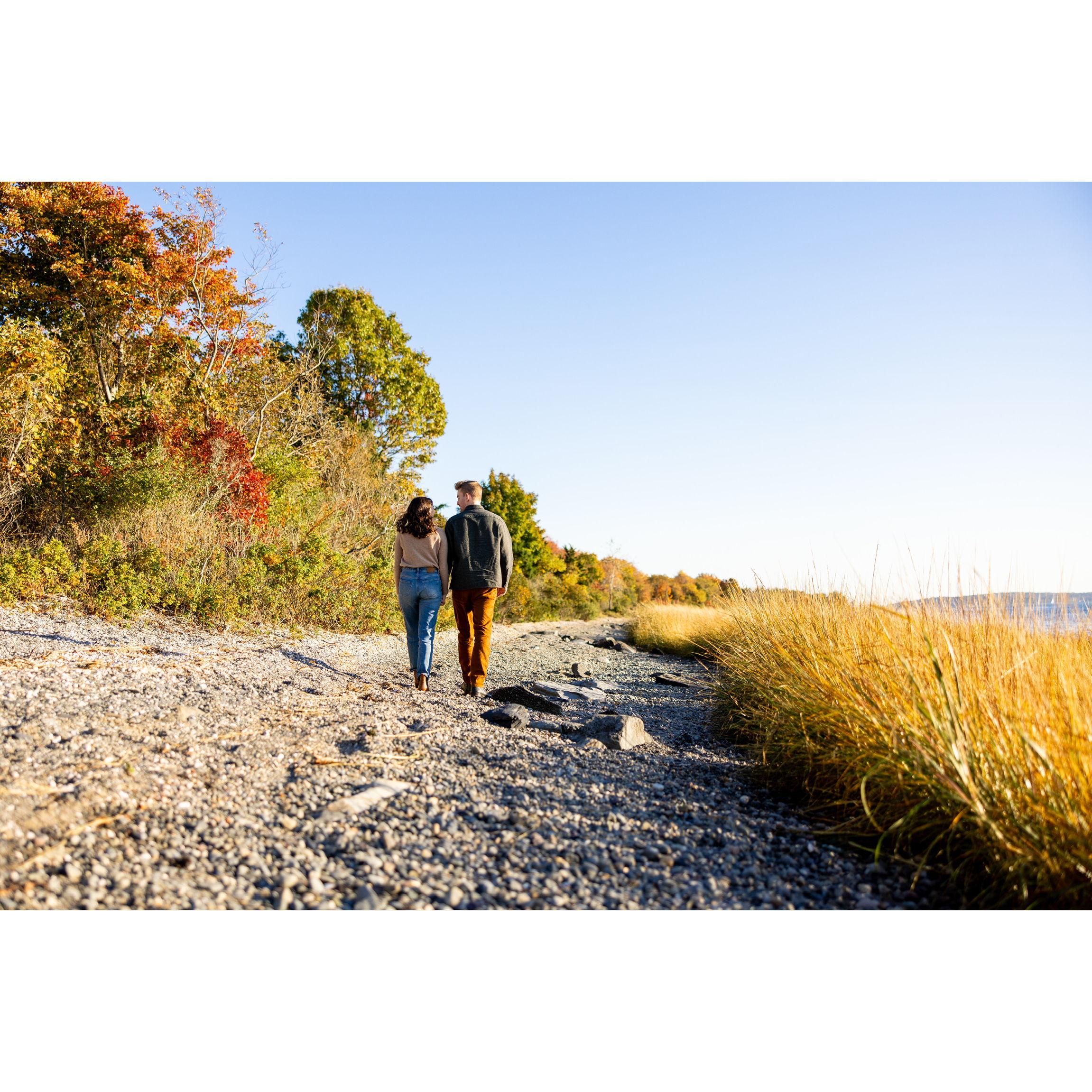 Some of our favorites from our October engagement photoshoot at Colt State Park in Bristol, RI