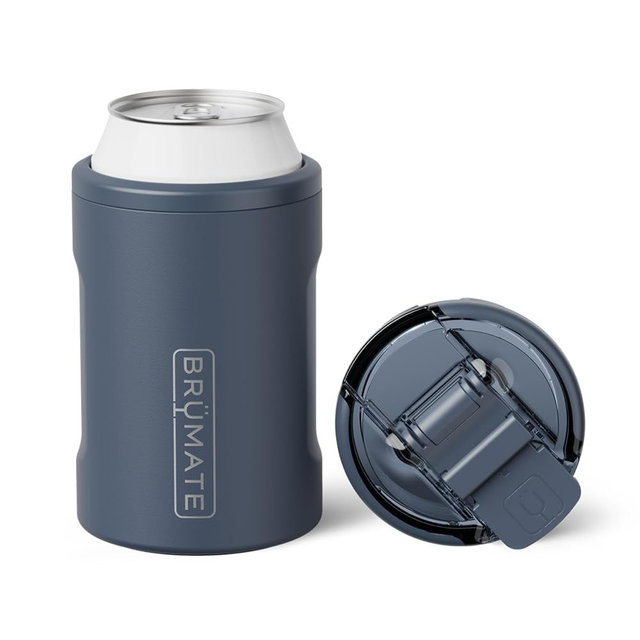 BrüMate Hopsulator Duo 2-in-1 Can Cooler Insulated for Cans + 100% Leak Proof Tumbler with Lid | Can Insulated for Hard Seltzer, Beer, Soda and Energy Drinks