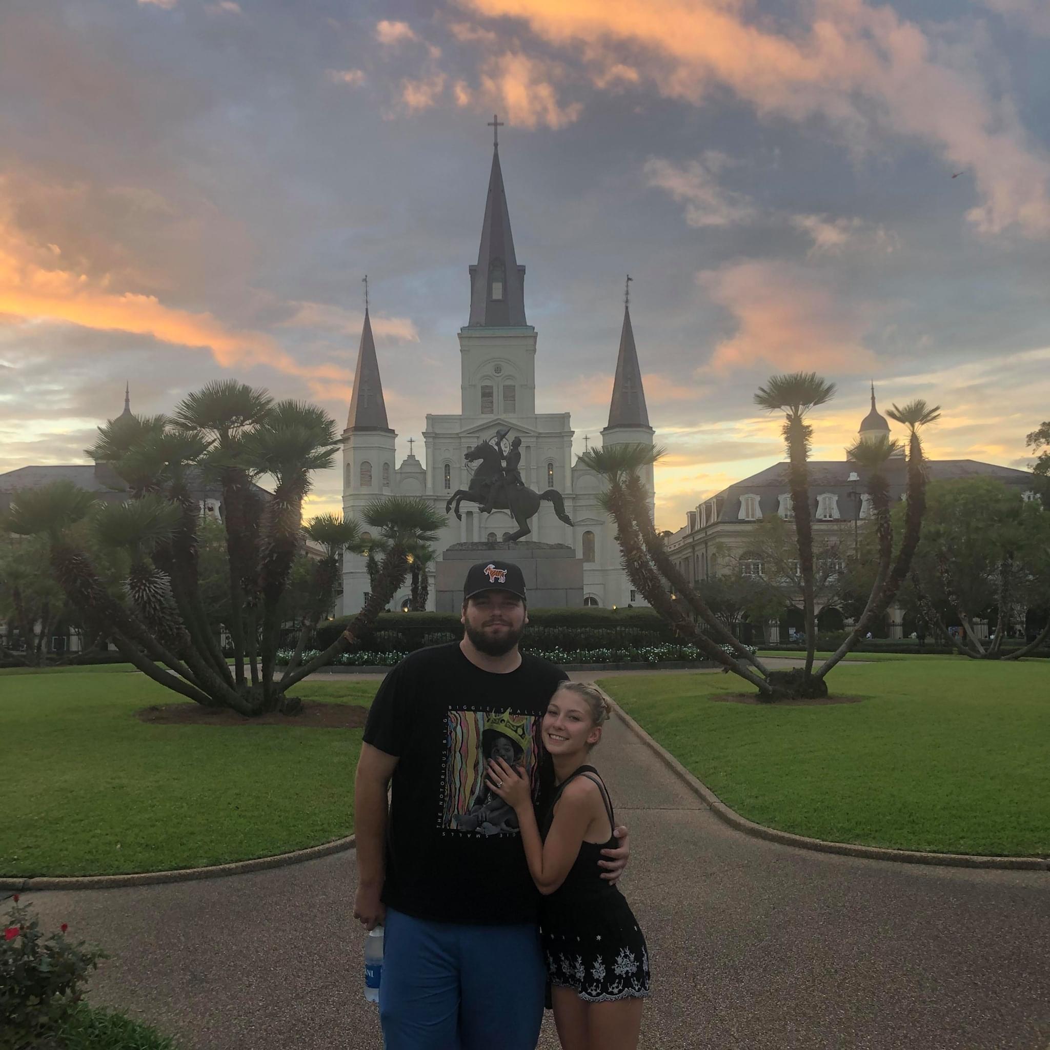 Just after got engaged in our happy place, NOLA! :) 