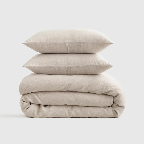 European Linen Duvet Cover Set - King/Cal King