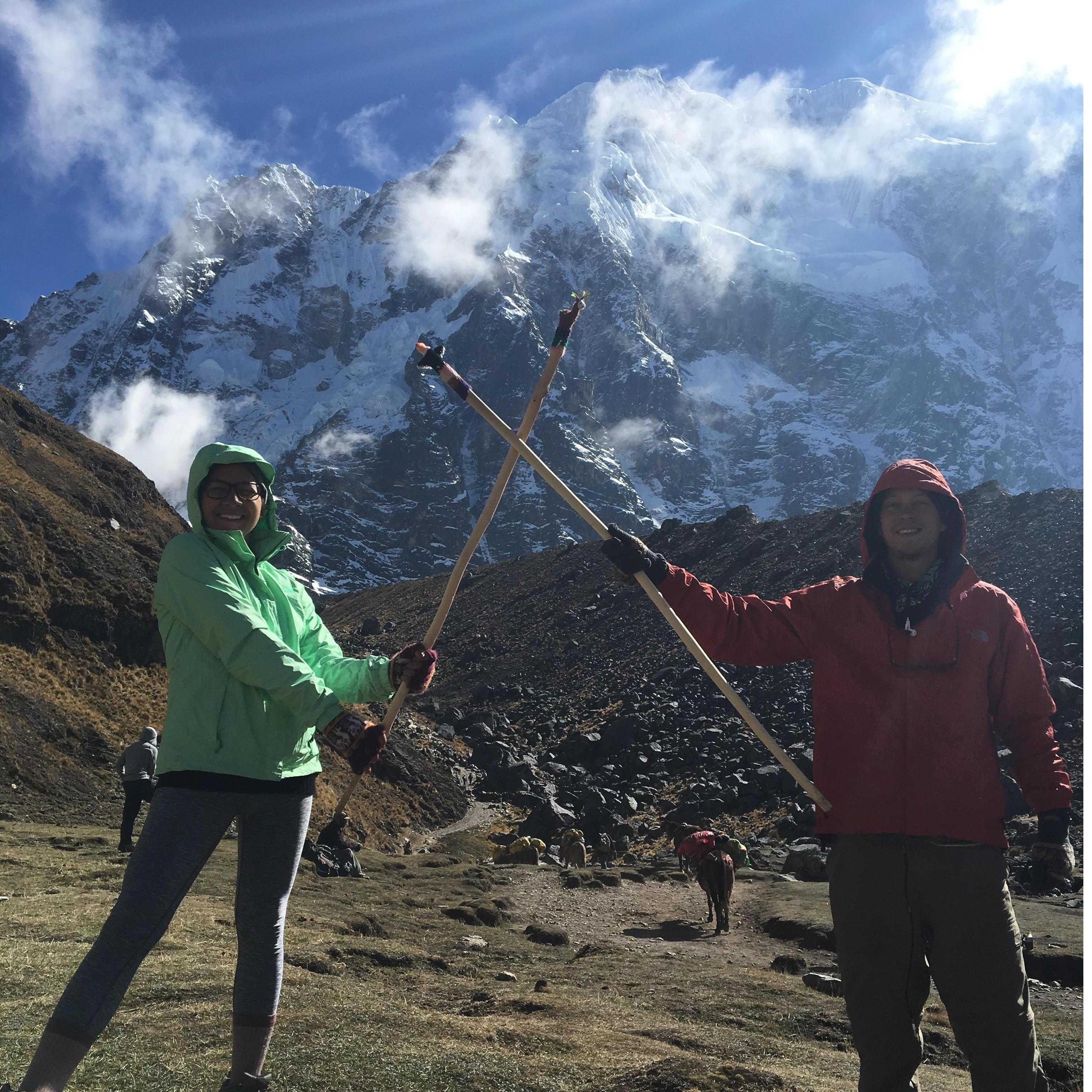 On a 3 day hike to Machu Picchu